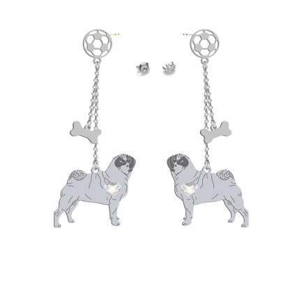 Silver Pub earrings, FREE ENGRAVING - MEJK Jewellery