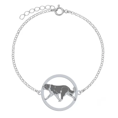 Silver Saint Bernard bracelet - MEJK Jewellery