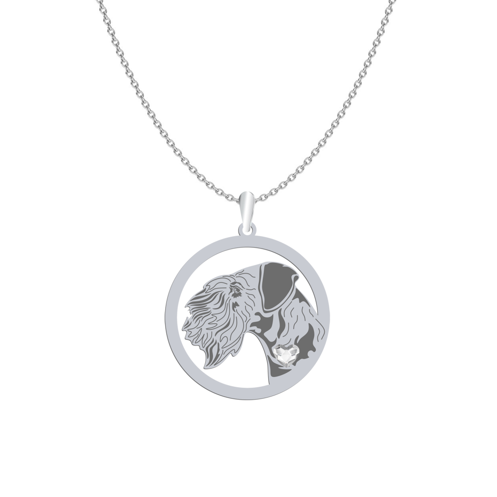 Silver Cesky Terrier engraved necklace - MEJK Jewellery