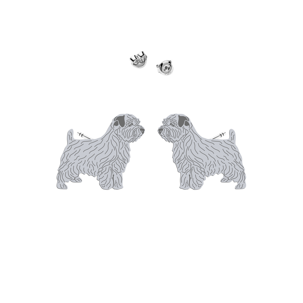 Silver Norfolk terrier earrings - MEJK Jewellery
