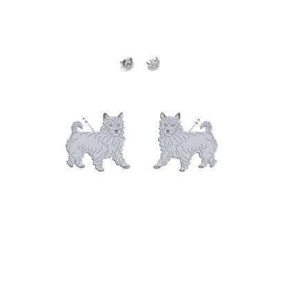 Kolczyki Terrier Australijski srebro 925 - MEJK Jewellery