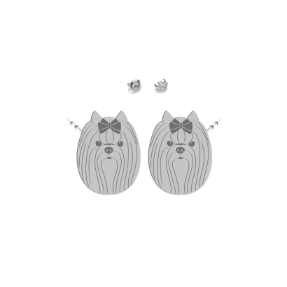 Kolczyki z psem Yorkshire Terrier srebro - MEJK Jewellery