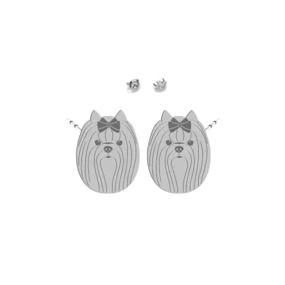 Silver Yorkshire Terrier earrings - MEJK Jewellery