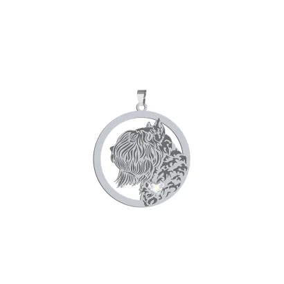 Silver Bouvier des Flandres pendant, FREE ENGRAVING - MEJK Jewellery