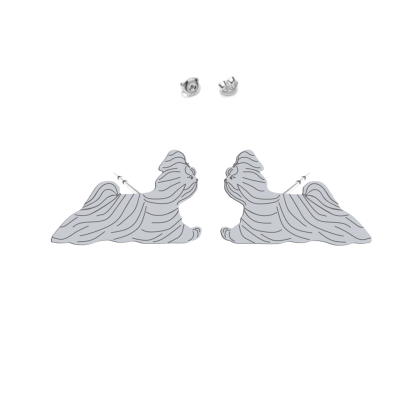 Silver Shih tzu earrings - MEJK Jewellery