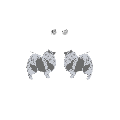 Silver Wolf Spitz  earrings - MEJK Jewellery
