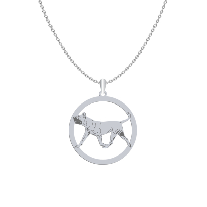Silver Perro de Presa Canario necklace, FREE ENGRAVING - MEJK Jewellery