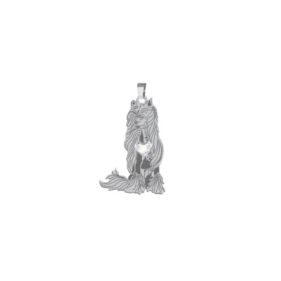 Silver Hairless Chinese Crested pendant, FREE ENGRAVING  - MEJK Jewellery