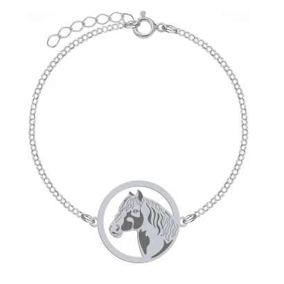Silver Tinker Horse  bracelet, FREE ENGRAVING - MEJK Jewellery
