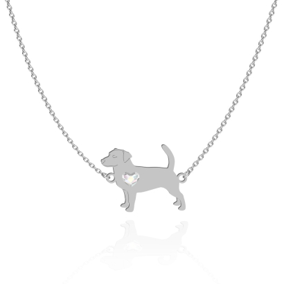 Silver Short-haired Jack Russell Terrier necklace, FREE ENGRAVING - MEJK Jewellery