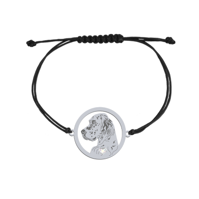 English Setter string bracelet, FREE ENGRAVING - MEJK Jewellery