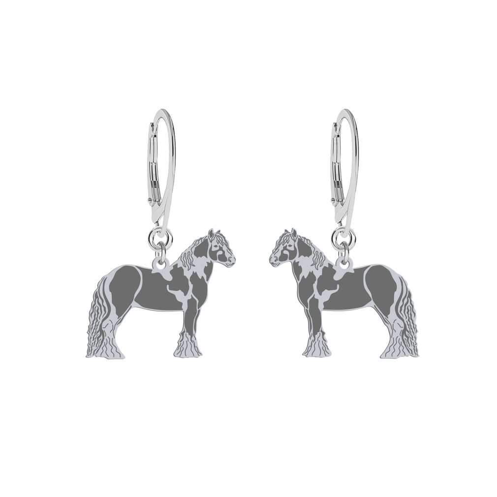 Silver Tinker Horse  earrings, FREE ENGRAVING - MEJK Jewellery