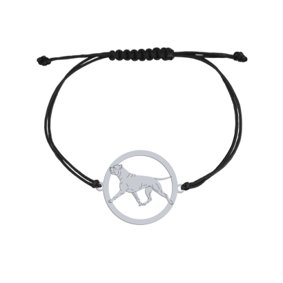 Bransoletka z rasą American Staffordshire Terrier srebro GRAWER GRATIS - MEJK Jewellery