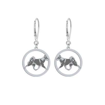 Silver Shikoku earrings, FREE ENGRAVING - MEJK Jewellery