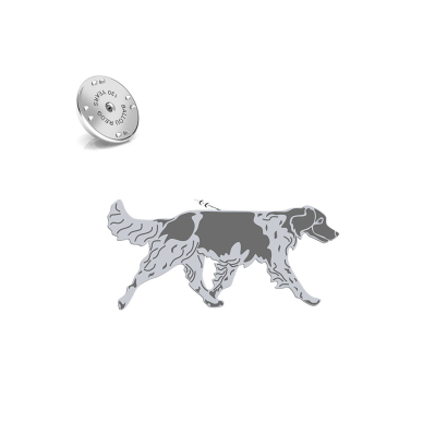 Wpinka z psem Mały Münsterländer srebro - MEJK Jewellery