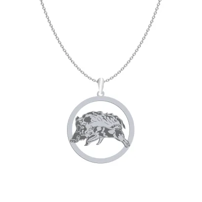 Silver West Siberian Laika necklace, FREE ENGRAVING - MEJK Jewellery