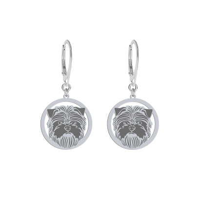 Kolczyki z psem Pinczer Małpi srebro GRAWER GRATIS - MEJK Jewellery