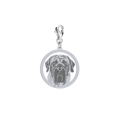 Charms z psem Mastif Angielski srebro GRAWER GRATIS - MEJK Jewellery