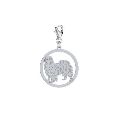 Silver Tibetan Spaniel engraved charms - MEJK Jewellery
