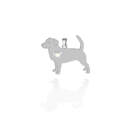 Silver Short-haired Jack Russell Terrier pendant, FREE ENGRAVING - MEJK Jewellery