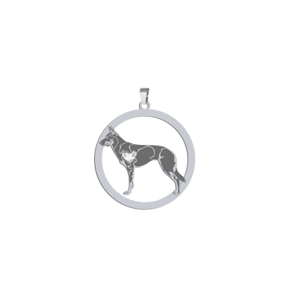 Zawieszka z psem rasy Australian Kelpie srebro GRAWER GRATIS - MEJK Jewellery