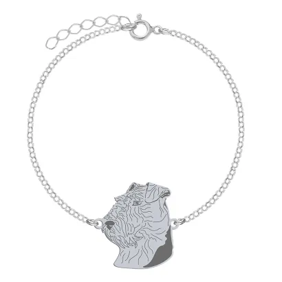 Silver Welsh Terrier engraved bracelet - MEJK Jewellery