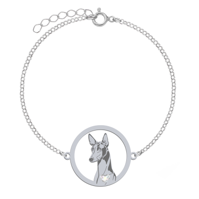 Silver Pharaoh Hound bracelet, FREE ENGRAVING - MEJK Jewellery