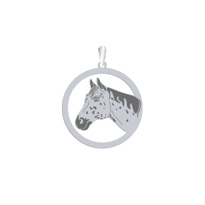 Silver Appaloosa Horse pendant, FREE ENGRAVING - MEJK Jewellery