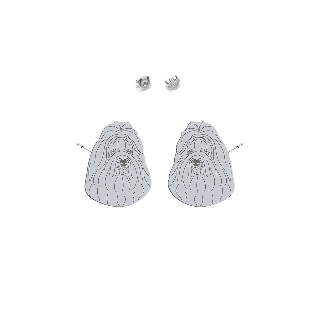 Silver Coton de Tulear earrings - MEJK Jewellery