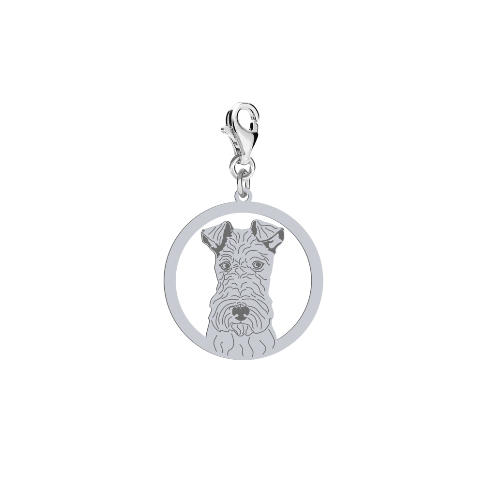 Silver Wire Fox Terrier charms, FREE ENGRAVING - MEJK Jewellery