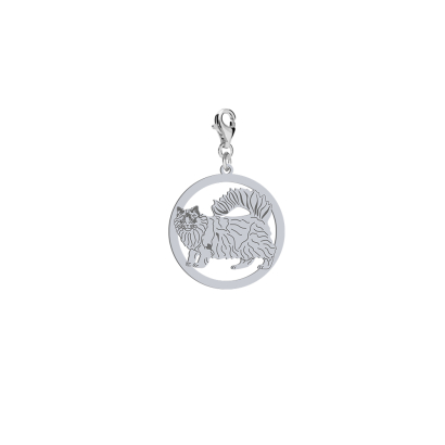 Silver Ragdoll Cat charms, FREE ENGRAVING - MEJK Jewellery