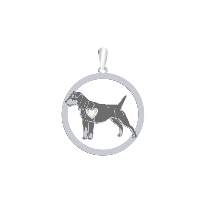 Silver Deutscher Jagdterrier pendant, FREE ENGRAVING - MEJK Jewellery