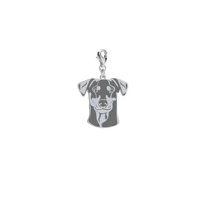 Silver German Pinscher charms, FREE ENGRAVING - MEJK Jewellery
