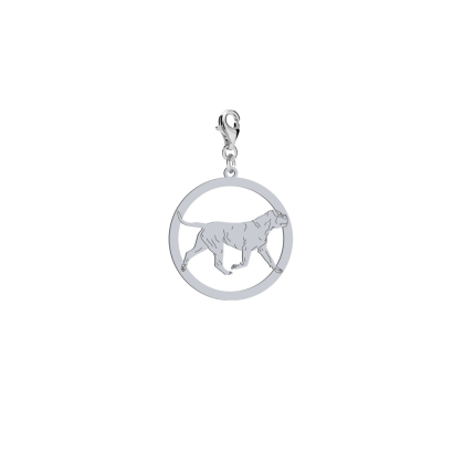 Silver Bullmastiff charms, FREE ENGRAVING - MEJK Jewellery