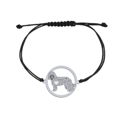 Silver Barbet engraved string necklace - MEJK Jewellery