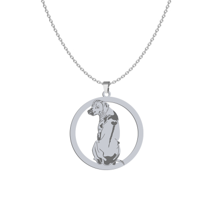 Silver Rhodesian Ridgeback necklace, FREE ENGRAVING - MEJK Jewellery