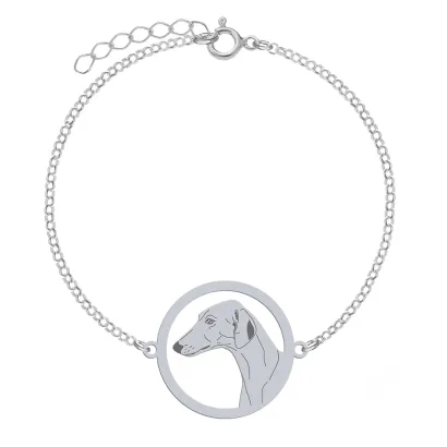 Silver Azawakh bracelet, FREE ENGRAVING - MEJK Jewellery