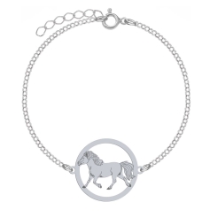 Silver Shetland pony bracelet, FREE ENGRAVING - MEJK Jewellery