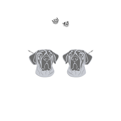 Silver Tosa Inu earrings - MEJK Jewellery