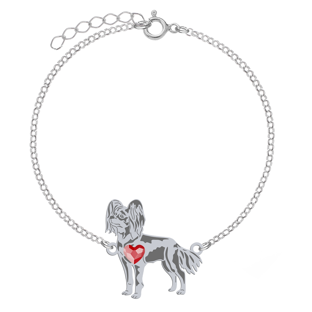 Silver Russian Toy bracelet with a heart, FREE ENGRAVING - MEJK Jewellery