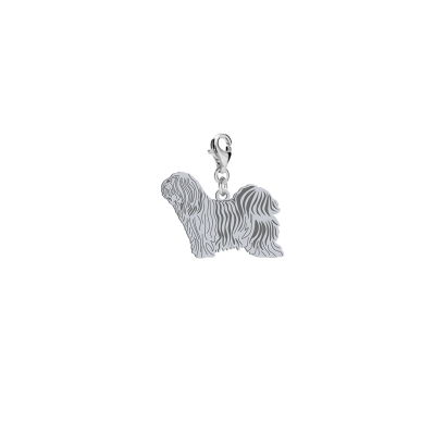 Silver Tibetan Terrier engraved charms - MEJK Jewellery