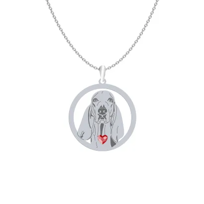 Silver Porcelaine necklace, FREE ENGRAVING - MEJK Jewellery