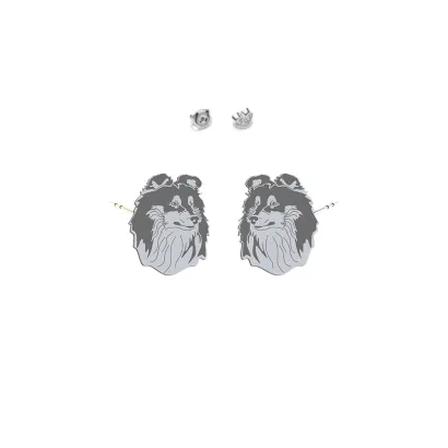 Silver Sheltie earrings - MEJK Jewellery