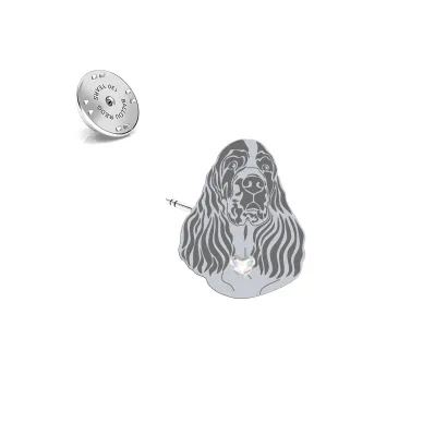 Silver English Springer Spaniel pin - MEJK Jewellery