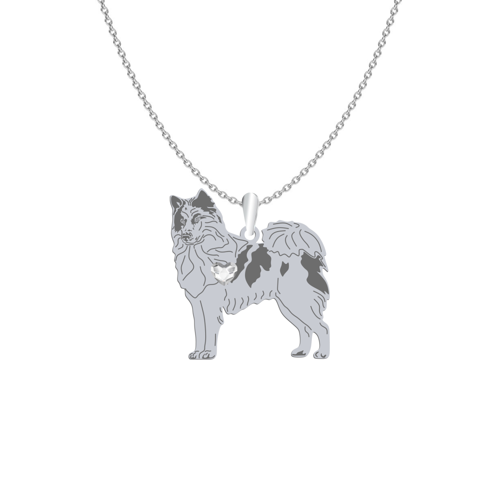 Naszyjnik z psem Yakutian Laika srebro GRAWER GRATIS - MEJK Jewellery