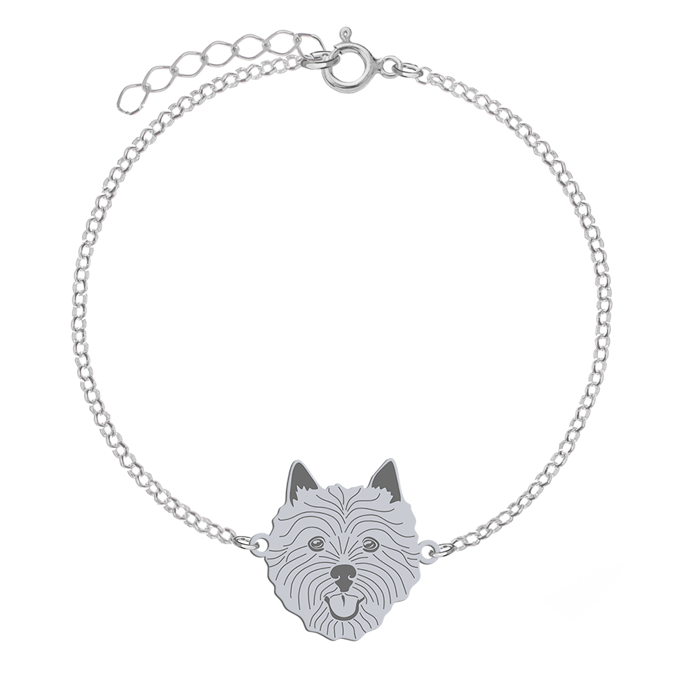 Bransoletka z psem Norwich Terrier srebro GRAWER GRATIS - MEJK Jewellery