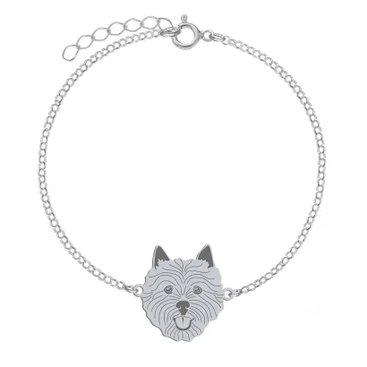 Silver Norwich Terrier bracelet, FREE ENGRAVING - MEJK Jewellery