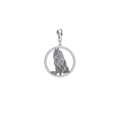 Silver Belgian Shepherd charms, FREE ENGRAVING - MEJK Jewellery