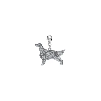 Silver Gordon Setter charms, FREE ENGRAVING - MEJK Jewellery