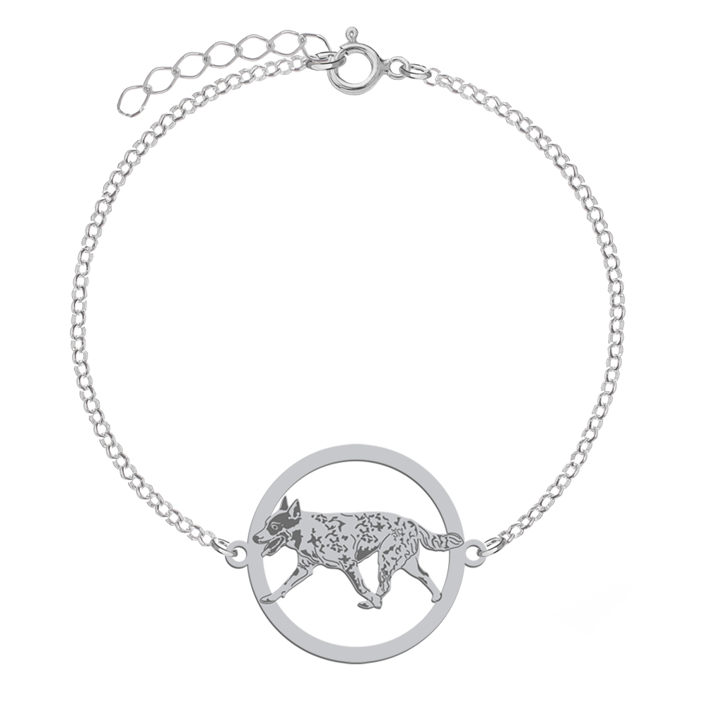 Bransoletka z Australian Cattle Dog srebro GRAWER GRATIS - MEJK Jewellery